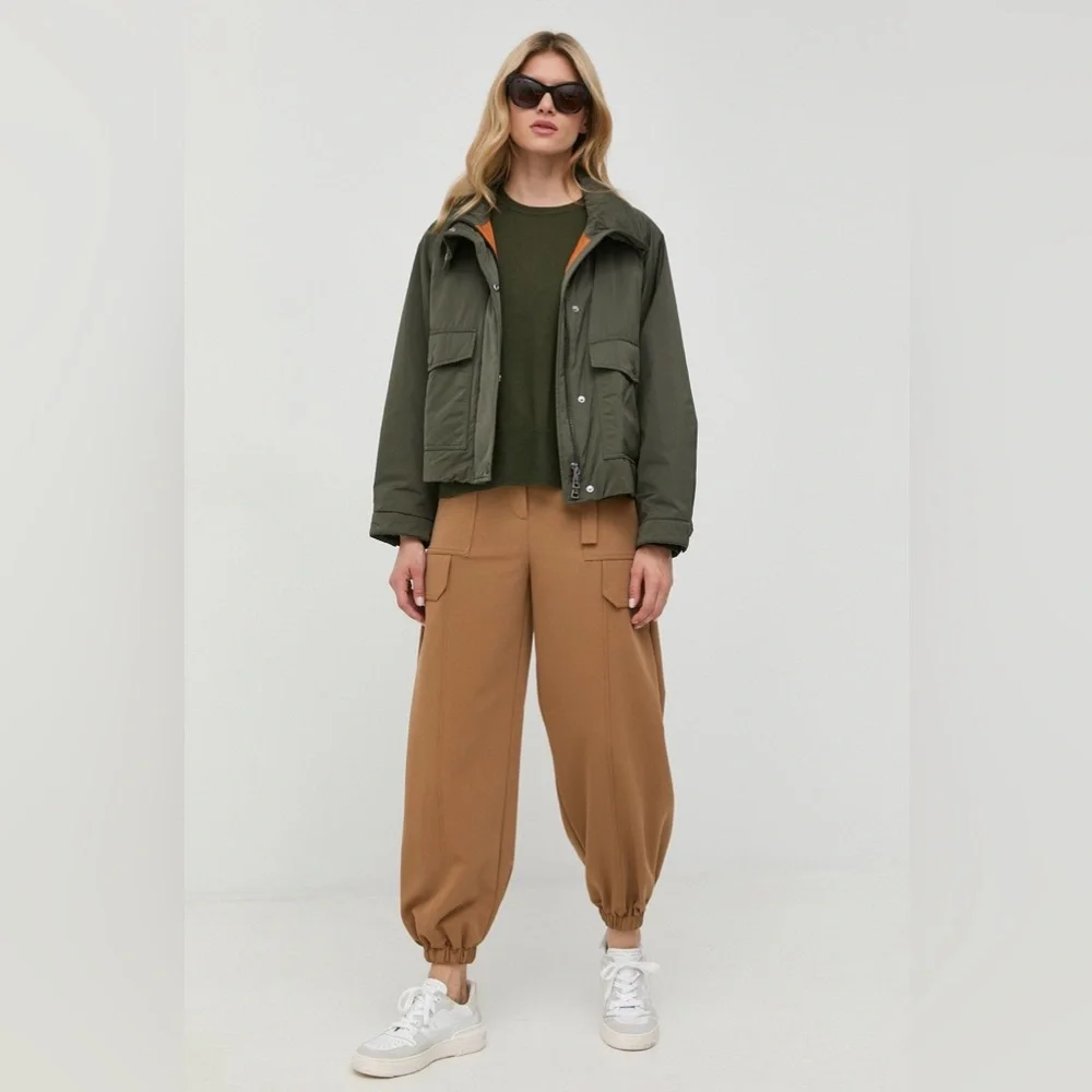 WEEKEND MAX MARA Fiorito Quilted Jacket in Green sz 4 / S BRAND NEW, EXT RARE - Picture 5 of 16